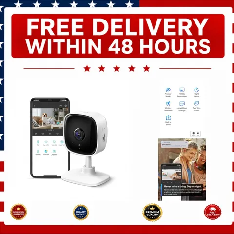 TP-Link Tapo C100 1080p Indoor Wi-Fi Security Camera Baby Pet Monitor