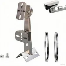 10" Heavy-Duty Stainless Steel Security Camera Mount Bracket – Universal Corn...