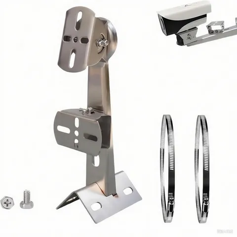 10" Heavy-Duty Stainless Steel Security Camera Mount Bracket – Universal Corn...