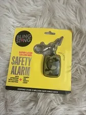 Bling Sting Safety Alarm Camo 125 Decibel Personal Alarm w/LED Light New