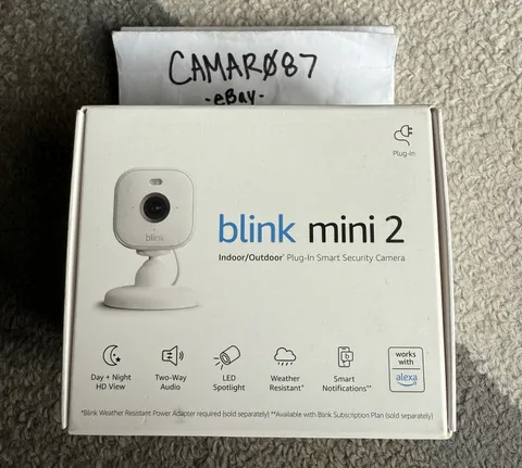 Blink Mini 2 Indoor / Outdoor Plug-In Smart Security Camera NEW IN BOX SEALED
