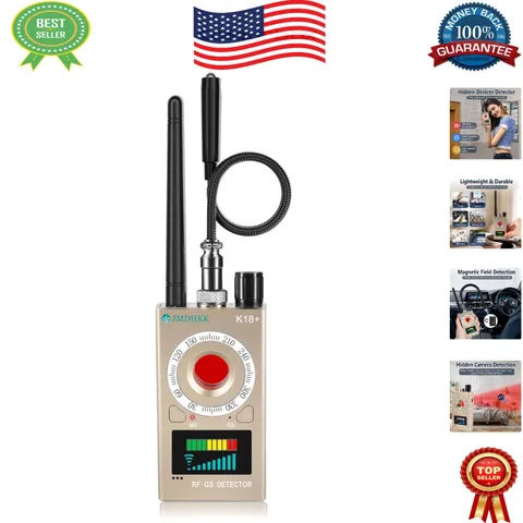 Magnetic Field Sensor & Listening Device Detector - Portable Gold Secret Guard