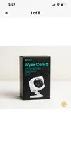 Wyze Cam v4 2.5K QHD Wired Indoor/Outdoor WiFi Smart Security Camera - White