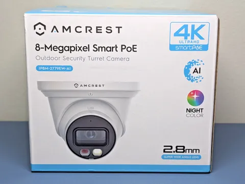 Amcrest 4K PoE AI Security Camera 8MP Outdoor Turret Camera - NEW SEALED!