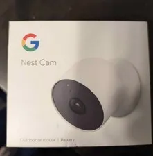 Google Nest Cam Outdoor Wireless 1080p Night Vision Security Camera White
