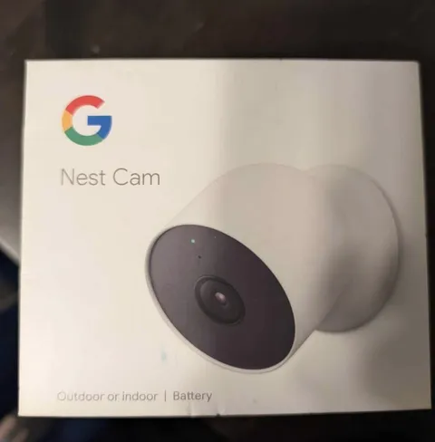 Google Nest Cam Outdoor Wireless 1080p Night Vision Security Camera White