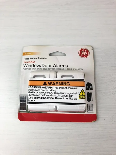 GE Battery Operated Audible Window/Door Alarms - 2-Pack - Brand New