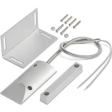 Garage Door Magnetic , Wired Normally Closed NC Magnetic Switch with Adjustab...