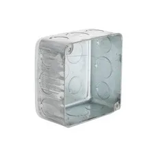 Hubbell-Raco 239 4 in. Square Plenum Box, Eleven 1/2 and 2-1/8 Deep, Gray 