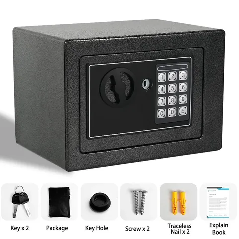 Fireproof Digital Safe Box Keypad Home Security Cash Jewelry Money Safe