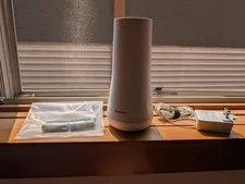 SimpliSafe Gen 3 Base Station White SSBS3-BS3W W/ Power Cord + Backup Batteries