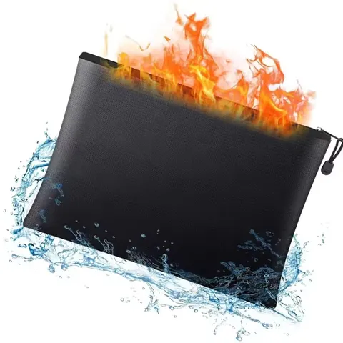 Fireproof Money Bag – Flame & Waterproof Cash & Document Pouch with Zipper