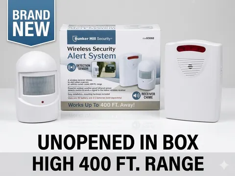 Bunker Hill Security Wireless Driveway Alert System Range 400 Ft. Infrared NEW