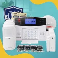 HOMSECUR Wireless &wired WIFI 4G GSM Burglar Alarm System with 4 Pet-Immune PIR