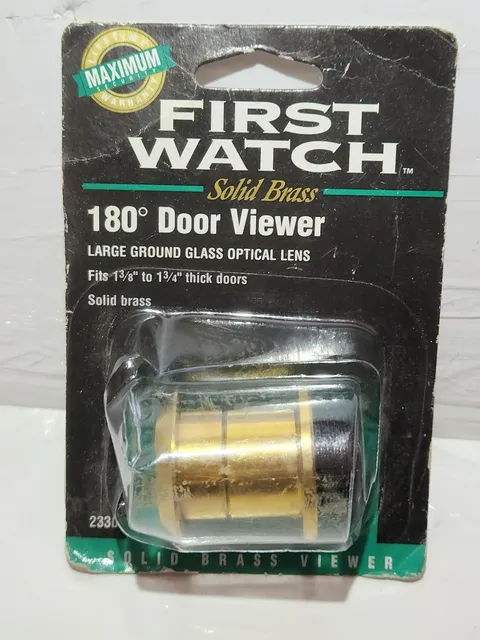 BELWITH First Watch Security NEW 180 Degree Brass Door Peep Hole Viewer