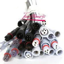 2 pin 3 pin 4 pin Waterproof connector with wire cable IP68 female& male 5pairs