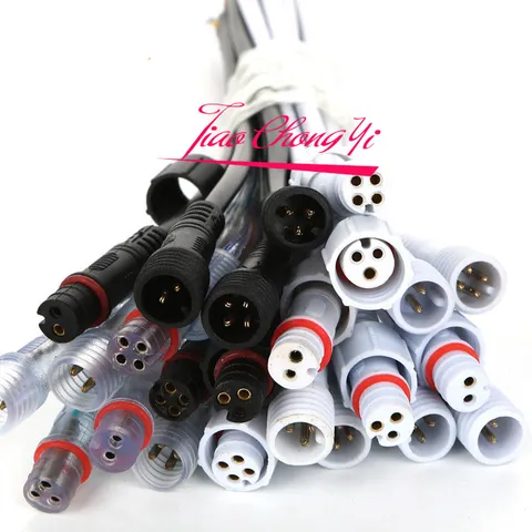 2 pin 3 pin 4 pin Waterproof connector with wire cable IP68 female& male 5pairs