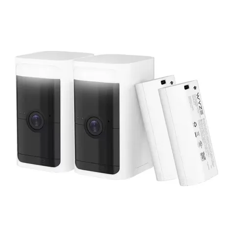 Wyze Battery Cam Pro 2 Pack WYZECOP-RB2PK Wireless 2K HD Spotlight Sealed