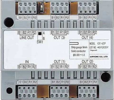Aiphone GT-4Z GT Series 4-Way Video Distribution Adaptor for Apartment Intercom