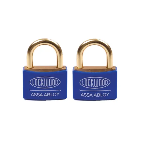 Lockwood 40mm Brass 110 Series Marine Padlock - 2 Pack
