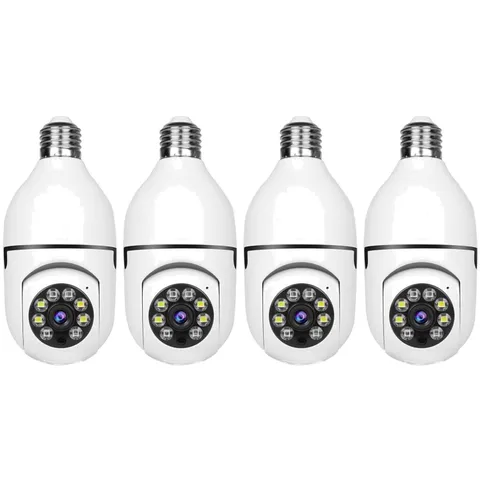 Motion Detection Bulb Camera 2K HD Two-Way Talk Alexa 4 Pack
