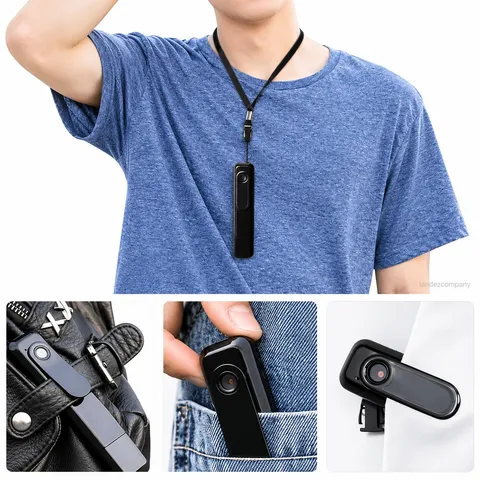 Mini Body Camera Portable Clip Wearable Pocket Cam Video Recorder 1080P