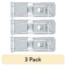 (3 pack) Brinks Zinc Plated Steel New Swivel Hasp, 4.5 inch