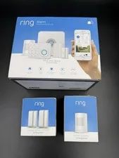 Ring 2nd Gen 4K11SZ-0EN0 Wireless Indoor Alarm Security Kit +Extras NEW OPEN BOX