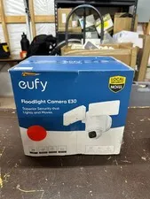 eufy Security Floodlight Camera E30, Security Camera Outdoor, 360° Pan & Tilt