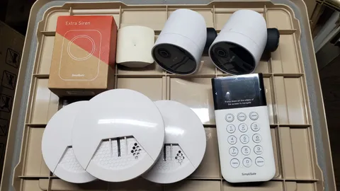 Lot of SimpliSafe Devices  – Keypad-Cameras-Smoke Alarms-New Alarm-Glassbreak