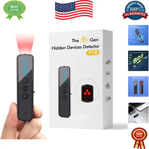 Travel-Ready Anti-Spy Device: AI-Powered Hidden Camera and GPS Tracker Detector