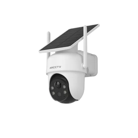 Solar Cameras Wireless Outdoor, 4MP 360° View Battery Powered Cam, Spotlight ...