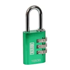 Kasp K10530GRED Aluminum Combination Lock 30mm Green