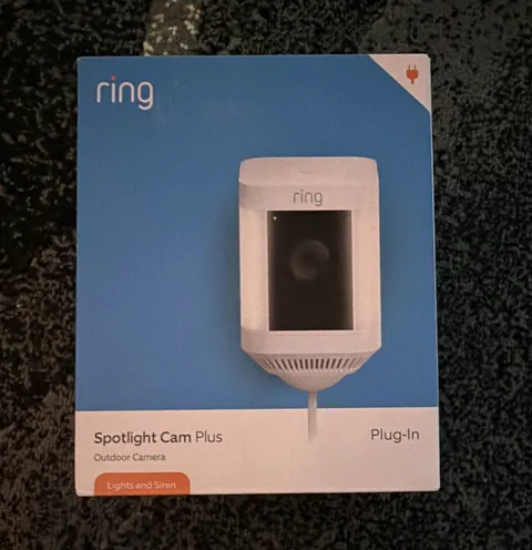 Ring Spotlight Cam Plus Plug-In 1080p White Outdoor Spotlight/Siren (2)