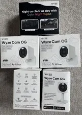 Wyze Cam OG Wired Indoor/Outdoor Wi-Fi Security Camera 1080p Color Night Vision