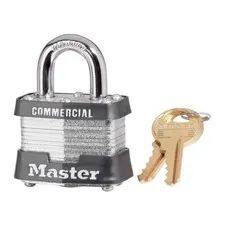 Master Lock 3KA#3484 Steel Keyed Alike Padlock 1.5 Lx1.31 Hx1.5 W in. 12 Pack