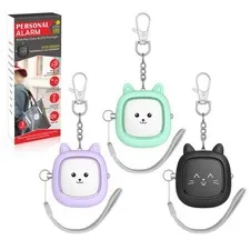 Personal Safety Alarm, VIGOROAD 3 Pack Loud 130dB Siren Emergency Panic Alarm...