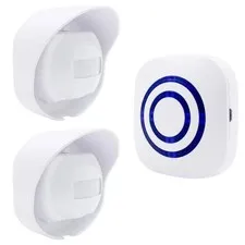 H2C8 Waterproof 656ft Wireless Driveway Alarm Motion Sensor Alarm Indoor Outdoor