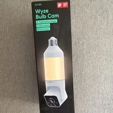 Wyze Bulb Cam 2K Wi-Fi E26 Bulb Camera, Color Night Vision, 2-Way Audio, White