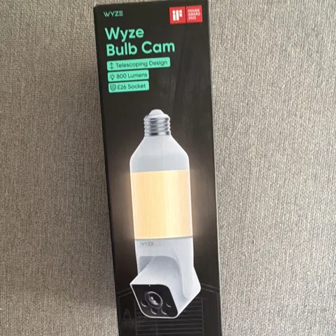 Wyze Bulb Cam 2K Wi-Fi E26 Bulb Camera, Color Night Vision, 2-Way Audio, White