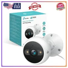Kasa KC420WS 2K Outdoor Wired Security Camera with Night Vision and 2-Way Audio