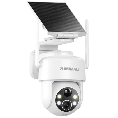 2K Solar Security Cameras Wireless Outdoor, 360° PTZ Camera for Home Security...