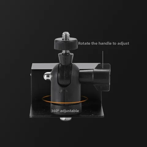 Gutter Mount Solar Bracket for Security Camera 360 Rotation 180 Tilt Angle Lock