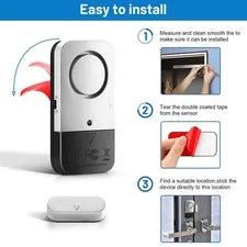Door Window Alarm Sensor Wireless Door Sensor Anti-Theft Alarm Compatible W RHOV
