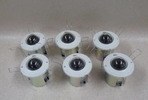 AXIS M3011 Dome IP Network Surveillance Security Camera Used 6-Camera Set
