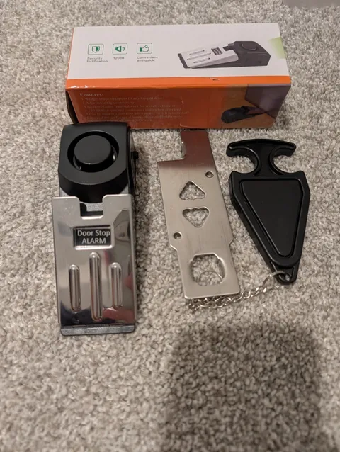 Door Stop Alarm with Door Stop lock