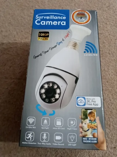 Light Socket Surveillance Camera By Jxl Pro