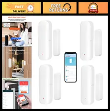 Wireless WiFi Door & Window Sensor - Smart Home Security, App Alerts, No Hub, 4-