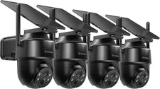 2K Security Cameras Wireless Outdoor-360° PTZ Cameras for Home Security with Sol