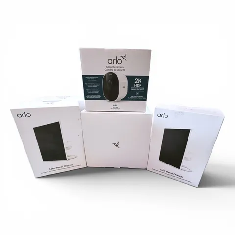 arlo pro 6th gen security system 3 cameras 3 solar panels wireless 2k hdr new